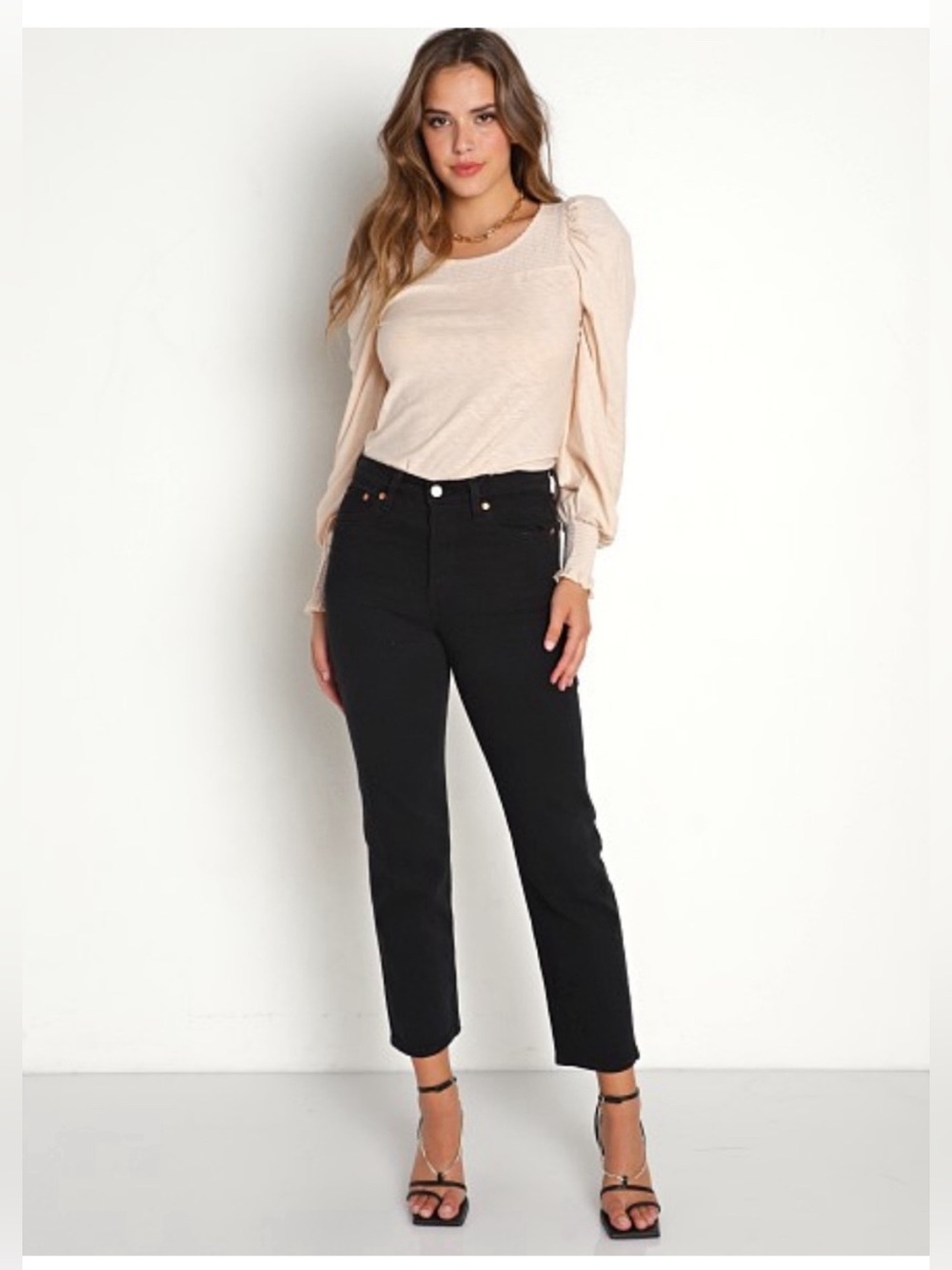 Levi’s Wedgie Straight Ankle Jeans Black NWT Women’s 26x28 High Rise Denim